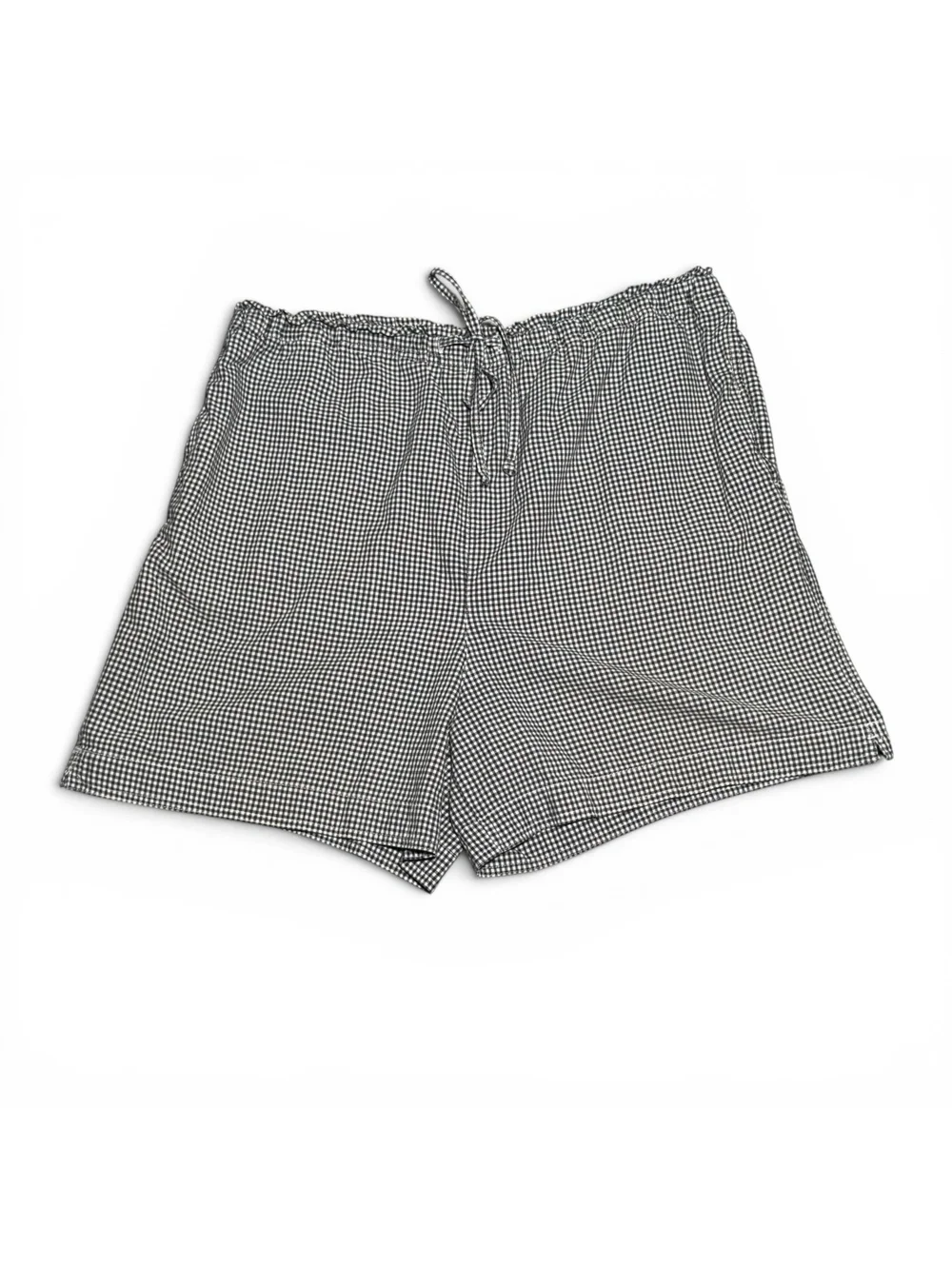 Vintage Classic Elements Black and White Gingham Cotton Shorts XL